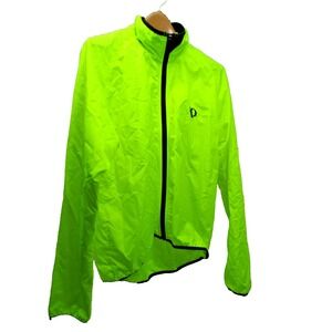 Pearl Izami Screaming Yellow Cycling shell Jacket - size Large
